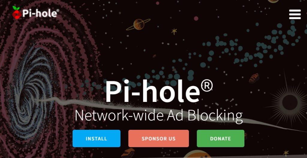 Pihole webpage